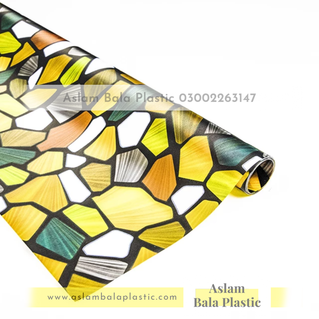 Premium Decorative Glass Paper By Aslam Bala Plastic